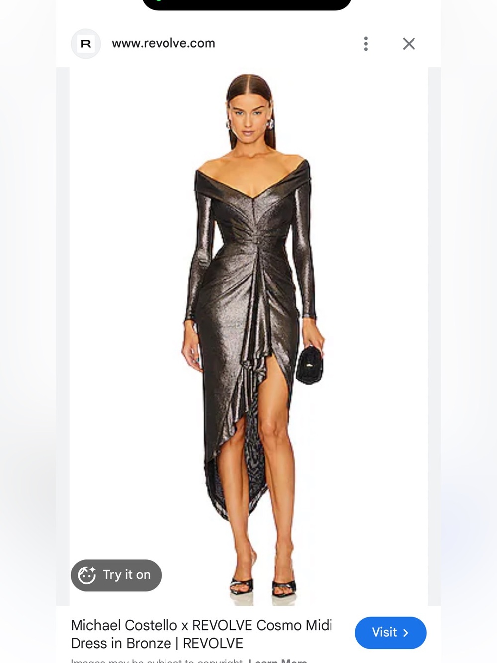 MICHAEL COSTELLO FOR REVOLVE COSMO DRESS
